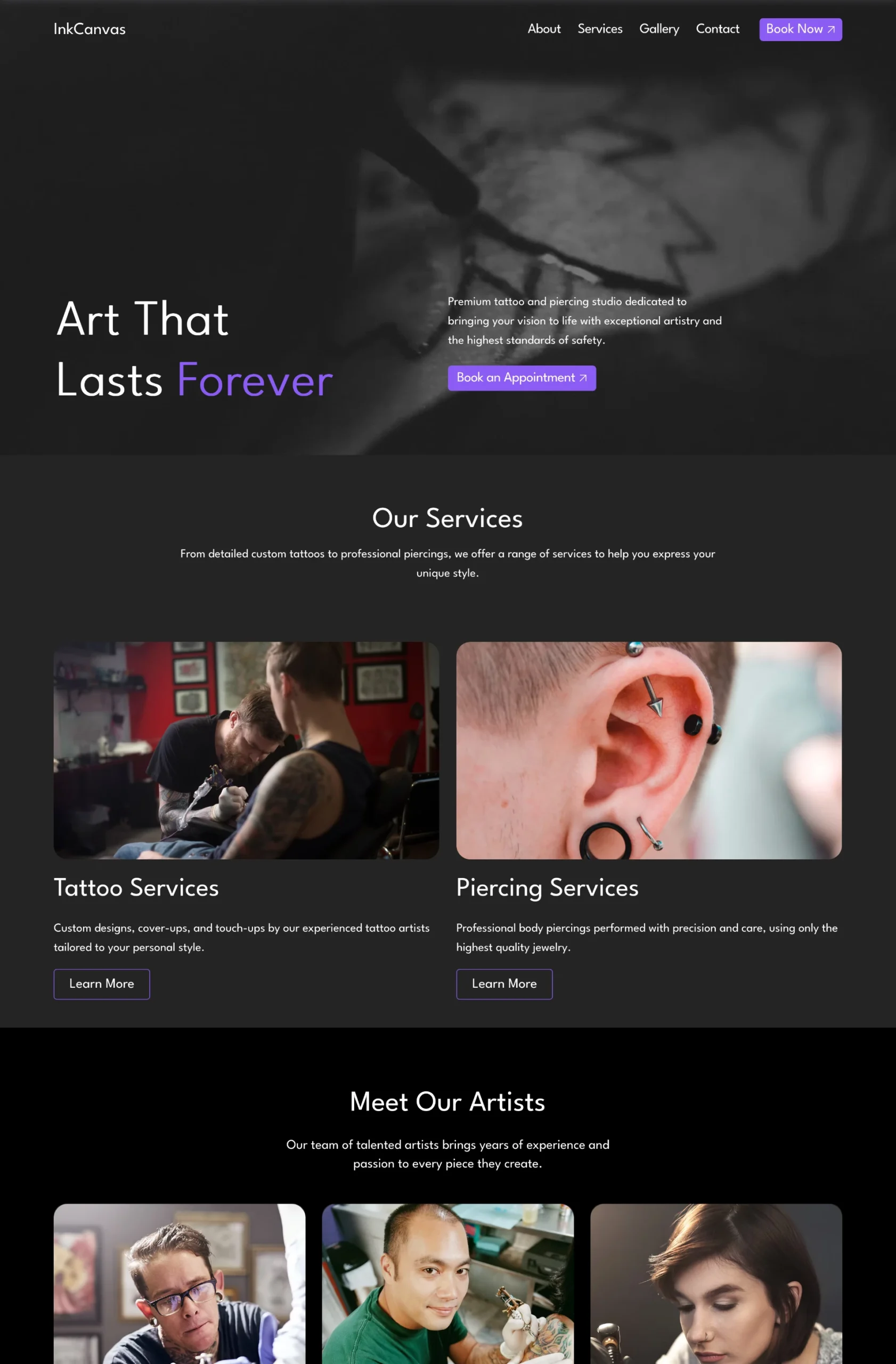 Tattoo Artist & Studio